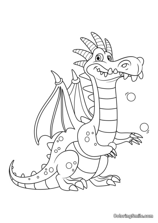 Dragón Sin Dientes - Página para Colorear