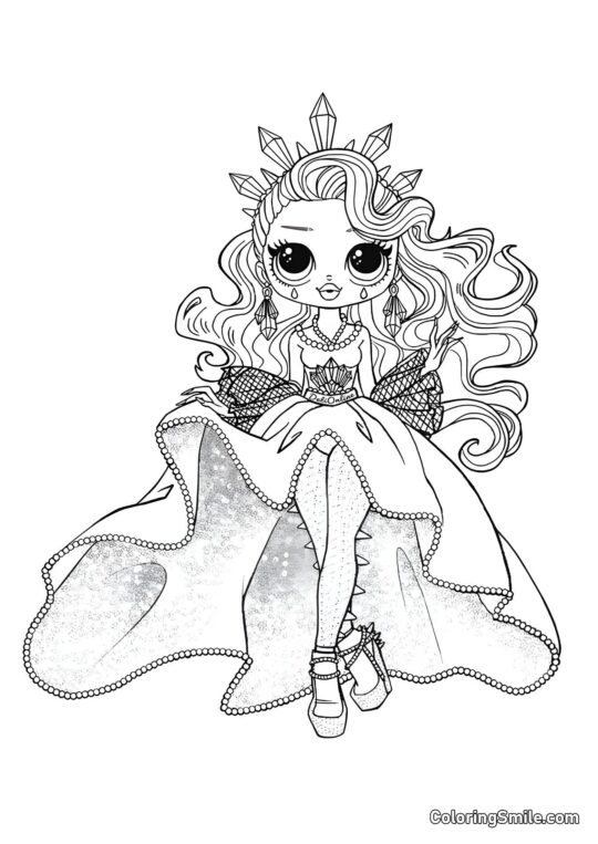 LOL OMG Estrella de Cristal - Página para Colorear