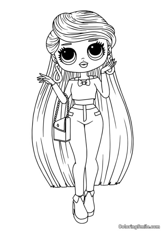 LOL OMG Chica Lara - Página para Colorear