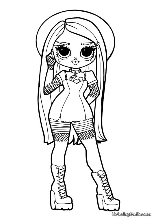 LOL OMG Pequeña Bruja Witchey Baby - Página para Colorear