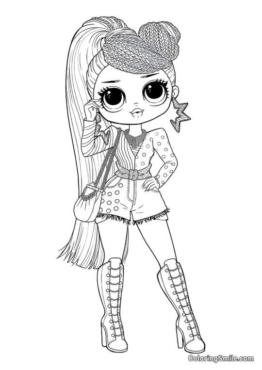 LOL OMG Señorita Independencia - Página para Colorear