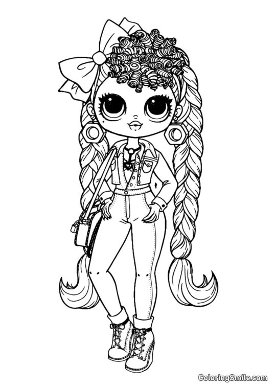 LOL OMG B.B. Inquieta - Página para Colorear