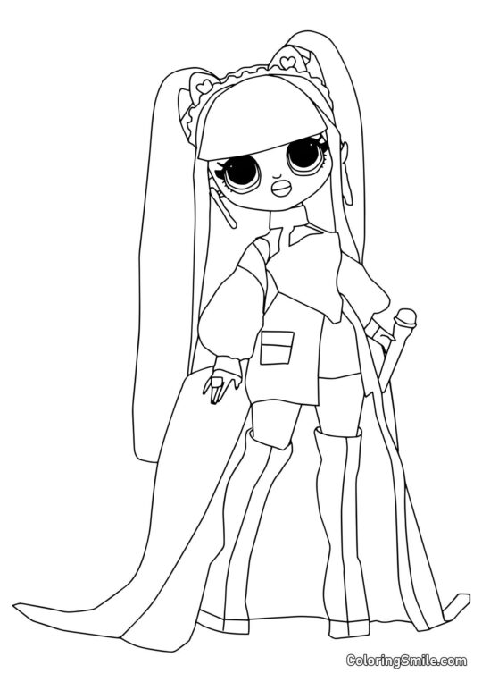 LOL OMG Kitty K - Página para Colorear