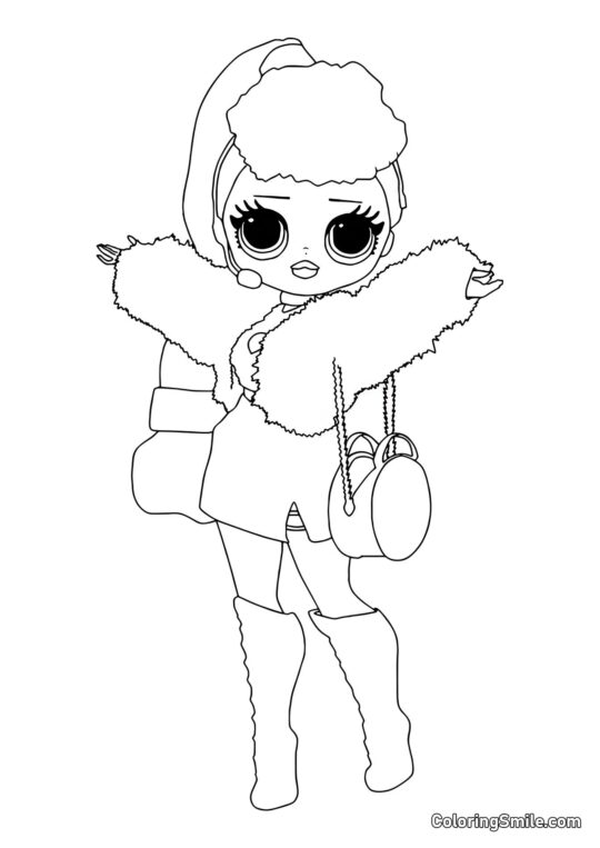 LOL OMG Hermana Mayor Lady Diva - Página para Colorear