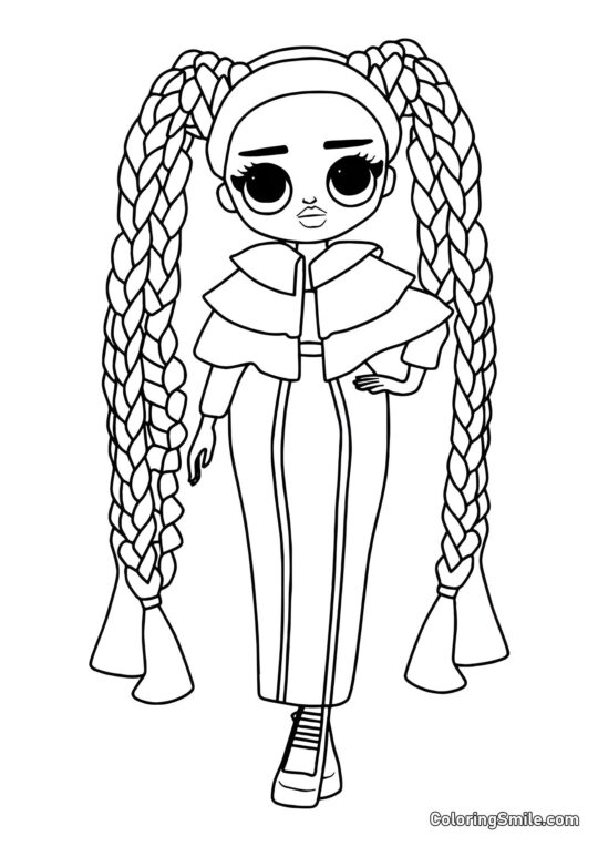 LOL OMG Hermana Mayor Brillante - Página para Colorear