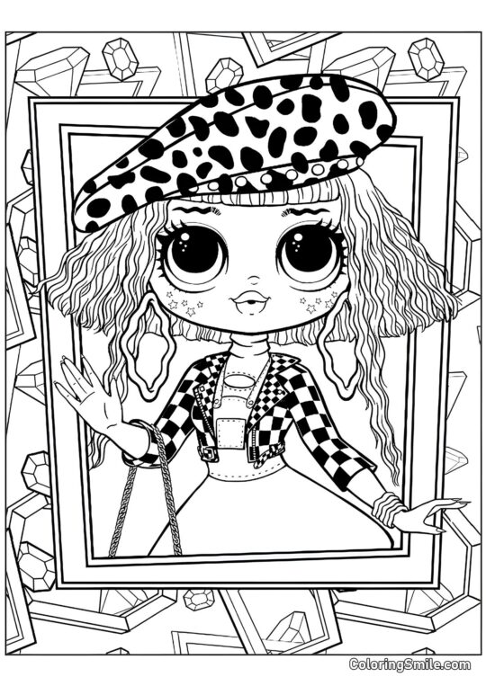 LOL OMG Neonlicious en Marco - Página para Colorear