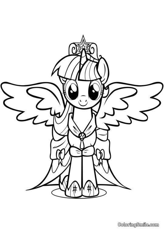 Princesa Brillo Princesa Brillo - Página para Colorear