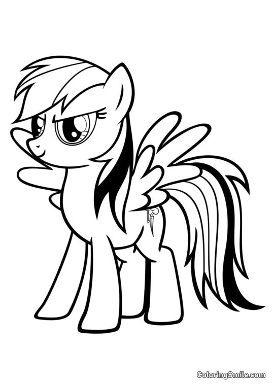 My Little Pony Rainbow Dash My Little Pony Rainbow Dash - Página para Colorear
