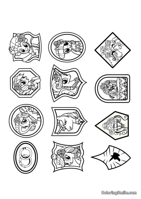 La Amistad es Mágica La Amistad es Mágica - Página para Colorear