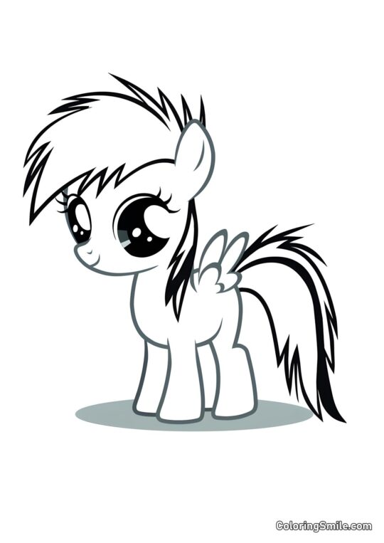 Rainbow Dash Rainbow Dash - Página para Colorear