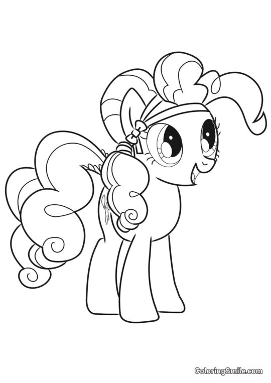 Poni Pinkie Pie Poni Pinkie Pie - Página para Colorear