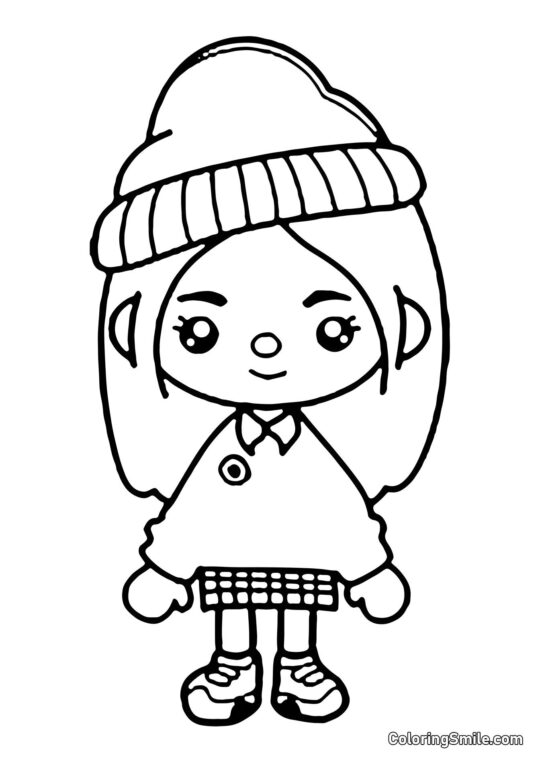 Toca Boca hermana menor de la linda Toca Boca hermana menor de la linda - Página para Colorear