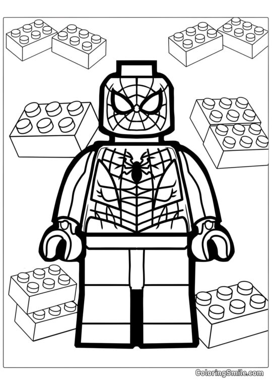 Lego Spider-Man Lego Spider-Man - Página para Colorear