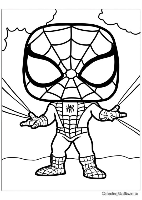 Lindo Spider-Man Lindo Spider-Man - Página para Colorear