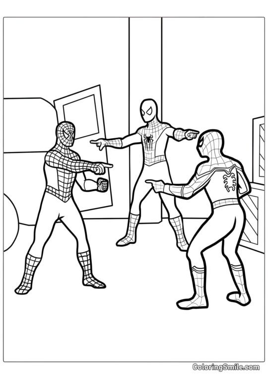 Meme de Spider-Man Meme de Spider-Man - Página para Colorear