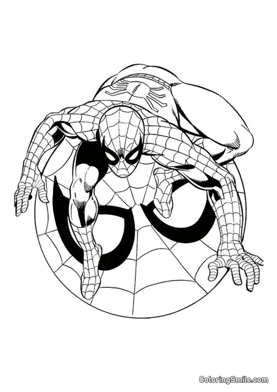 Símbolo de Spider-Man Símbolo de Spider-Man - Página para Colorear