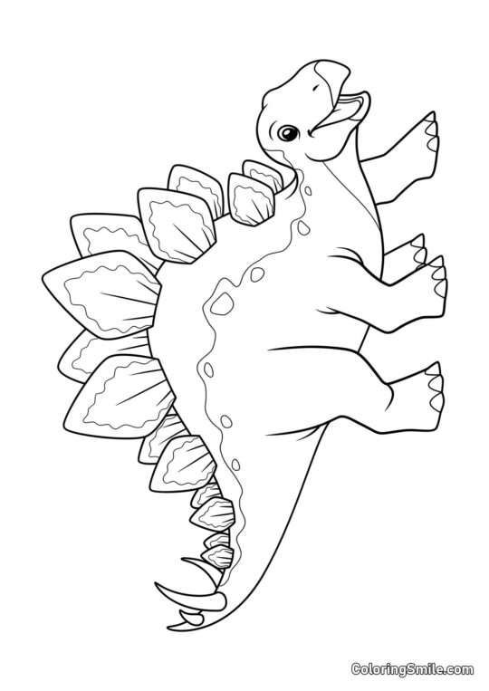 Styracosaurus para Niños - Página para Colorear
