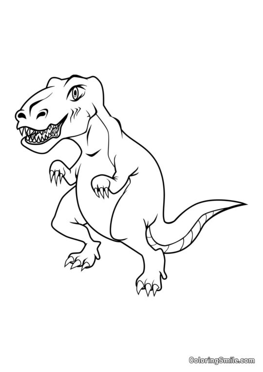 Tyrannosaurus T-Rex - Página para Colorear