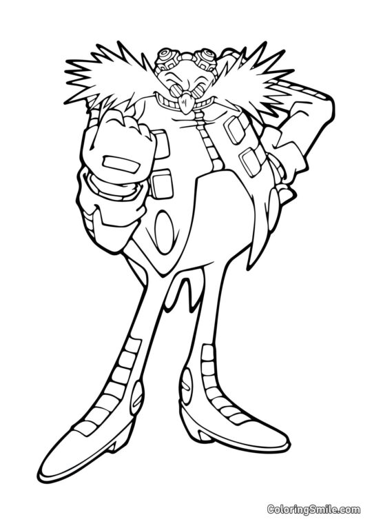 Doctor Eggman - Página para Colorear