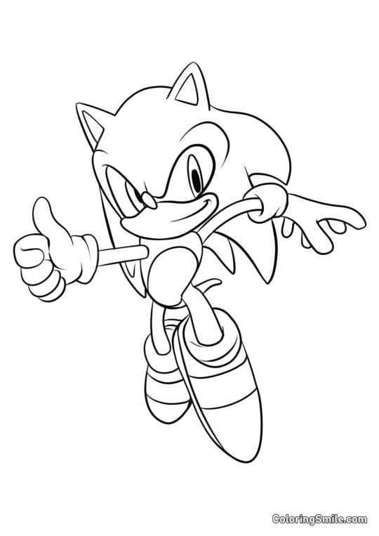 Sonic X - Página para Colorear
