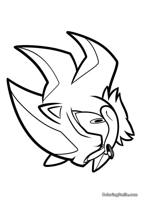 Shadow el Erizo - Página para Colorear