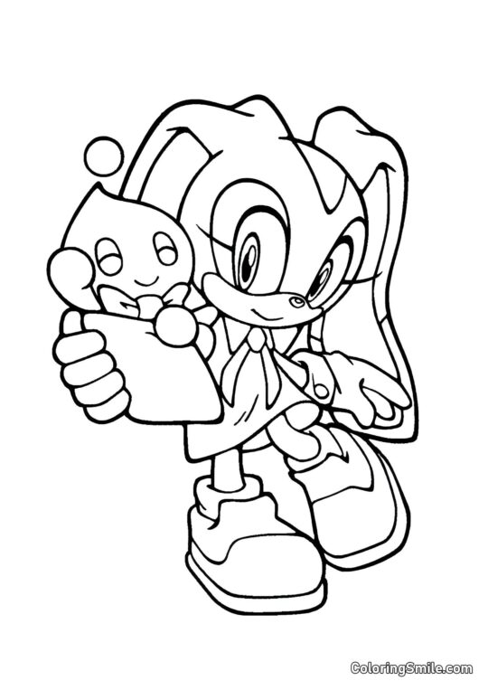 Cream la Coneja - Página para Colorear