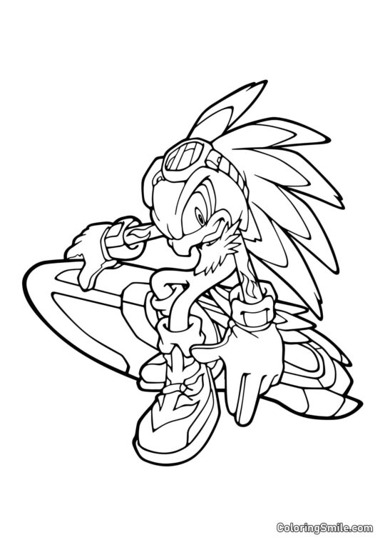 Halcón Jet - Página para Colorear