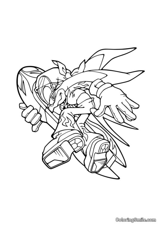 Ola Tragadora - Página para Colorear