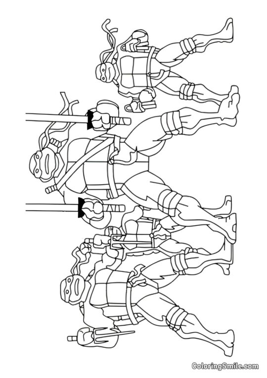 Tortugas Reunidas Tortugas Reunidas - Página para Colorear