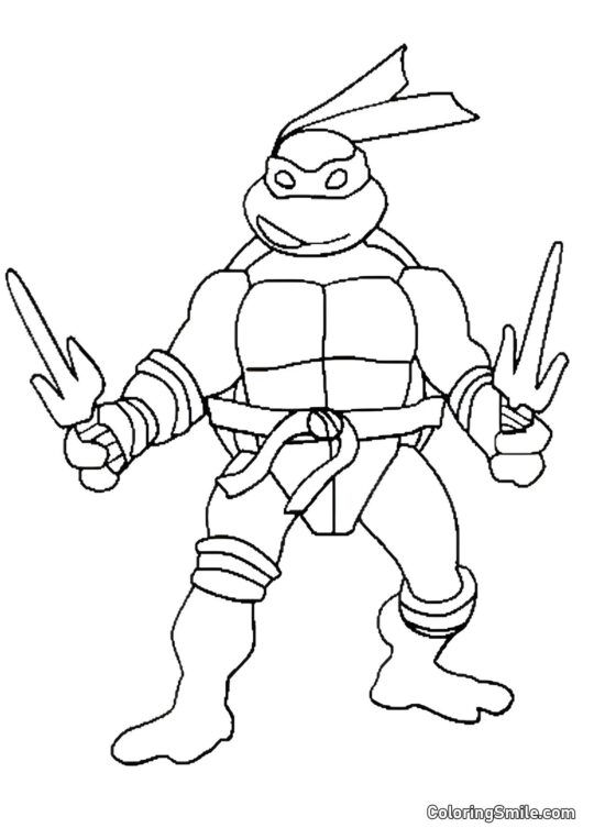 Raphael en Posición Raphael en Posición - Página para Colorear