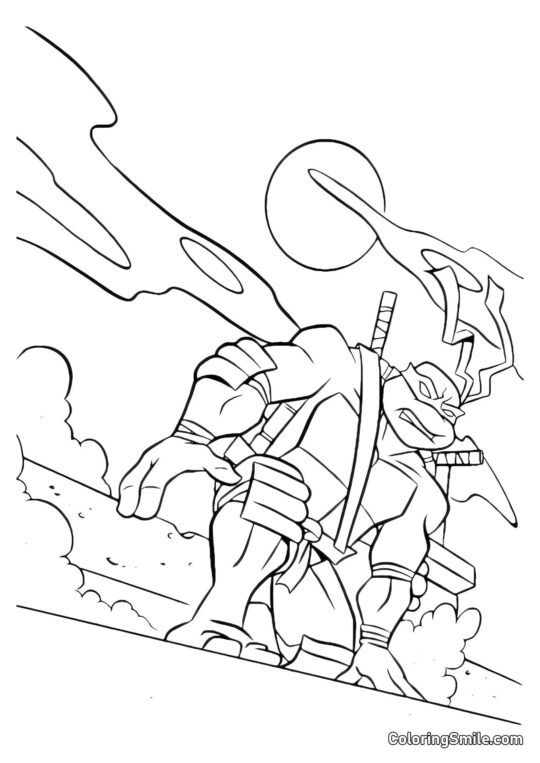 Leonardo a la Luz de la Luna Leonardo a la Luz de la Luna - Página para Colorear