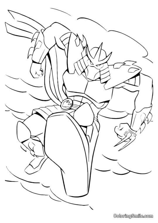 Shredder Ataca Shredder Ataca - Página para Colorear