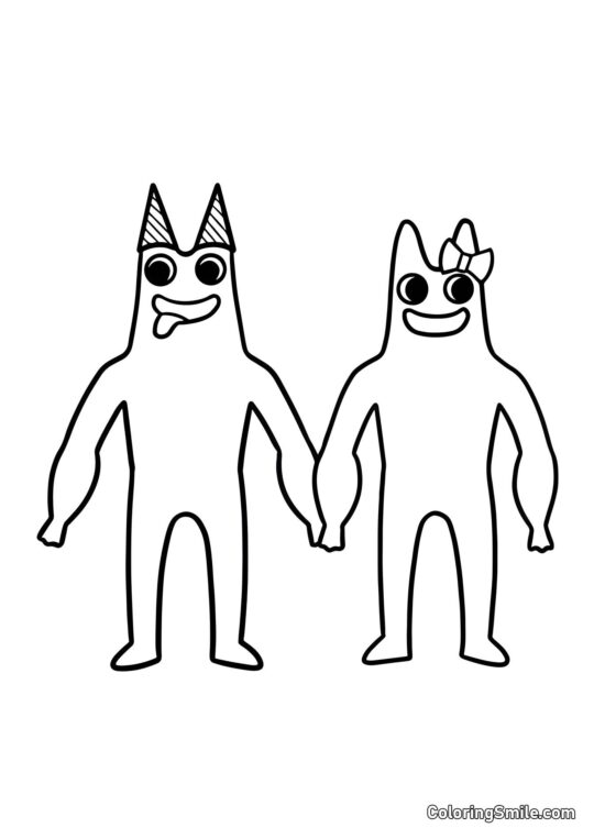 Banban y Banbalina Banban y Banbalina - Página para Colorear