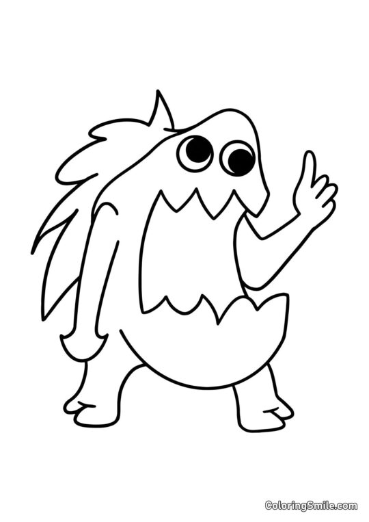 Joel apestoso del jardín de Banban Joel apestoso del jardín de Banban - Página para Colorear