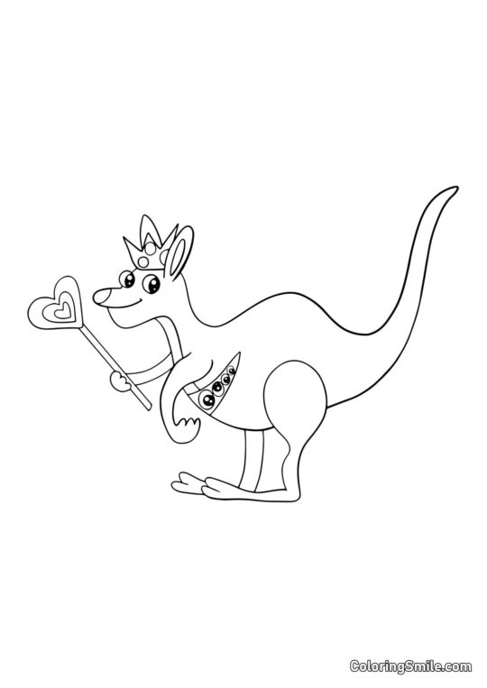 Reina Bouncelia del jardín de Banban Reina Bouncelia del jardín de Banban - Página para Colorear