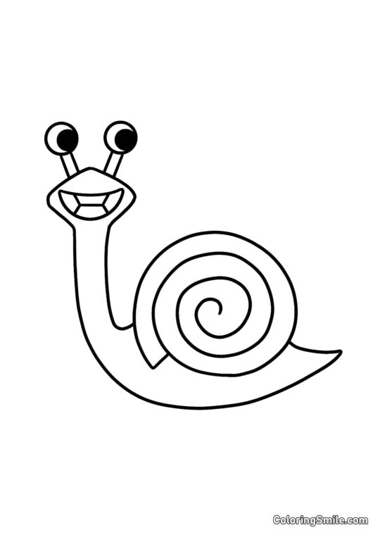 Caracol Selene amarillo Caracol Selene amarillo - Página para Colorear