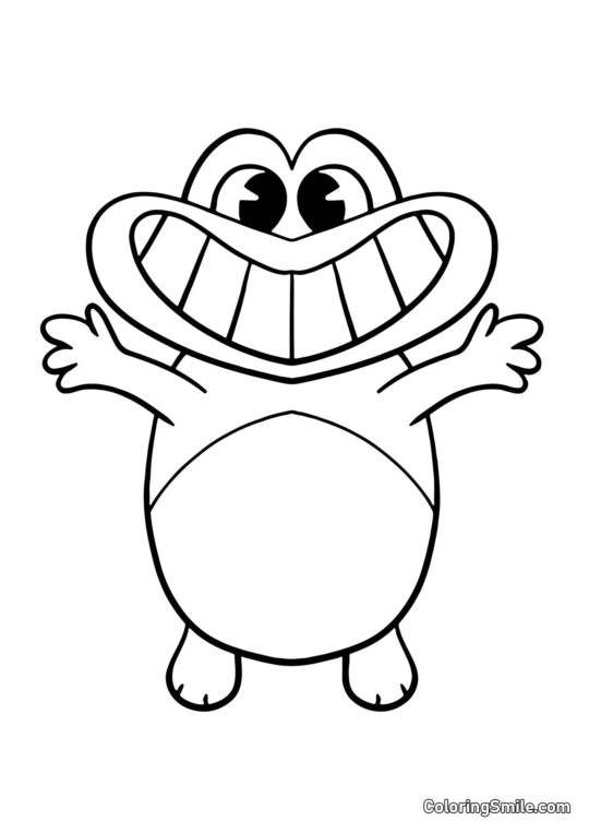 Sheriff Jeff sonriendo del jardín de Banban Sheriff Jeff sonriendo del jardín de Banban - Página para Colorear