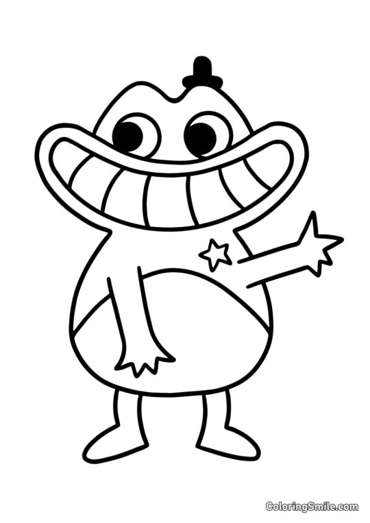 Sheriff Jeff del jardín de Banban Sheriff Jeff del jardín de Banban - Página para Colorear