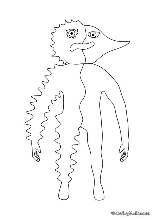 Bufón del jardín de Banban 4 Bufón del jardín de Banban 4 - Página para Colorear