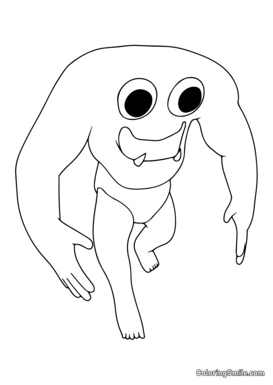 Capitán Violín del jardín de Banban Capitán Violín del jardín de Banban - Página para Colorear