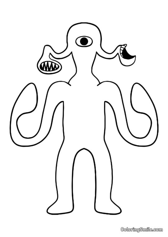 Géiser tóxico del jardín de Banban Géiser tóxico del jardín de Banban - Página para Colorear