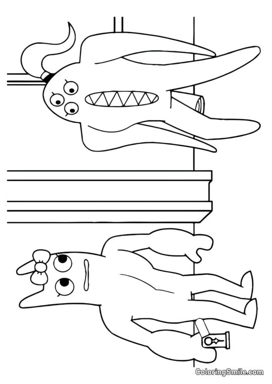 Banbalina y Nabnalina Banbalina y Nabnalina - Página para Colorear