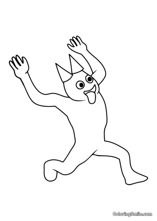 Banban corriendo Banban corriendo - Página para Colorear