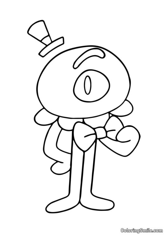 Stinger Flynn en disfraz Stinger Flynn en disfraz - Página para Colorear