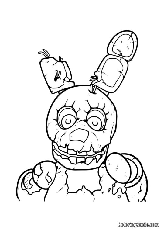 Springtrap de FNAF - Página para Colorear