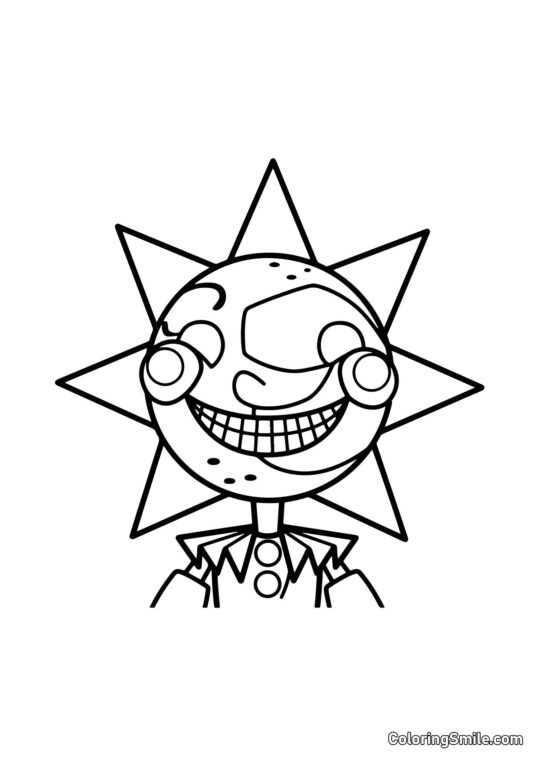 Sundrop de FNAF - Página para Colorear