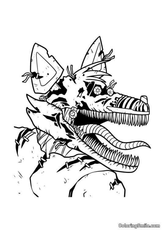 Foxy Pesadilla - Página para Colorear