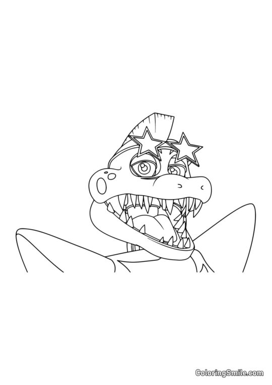 Alligator Montgomery Gator - Página para Colorear