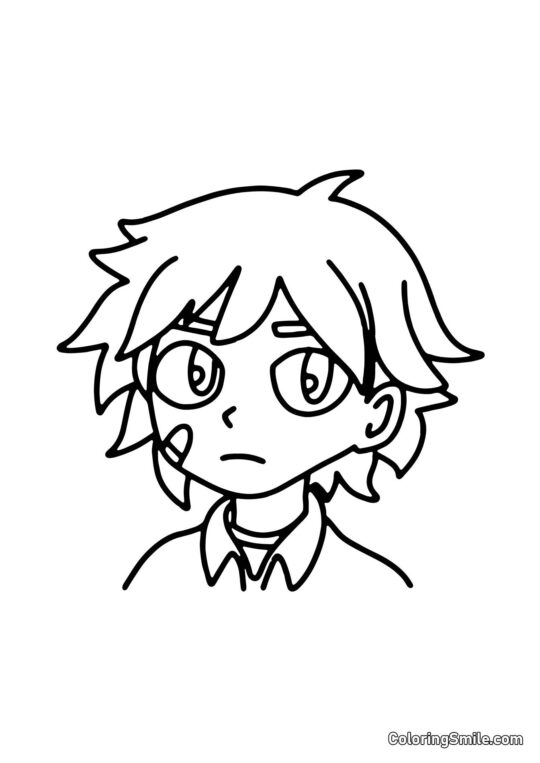 Gregory de FNAF - Página para Colorear