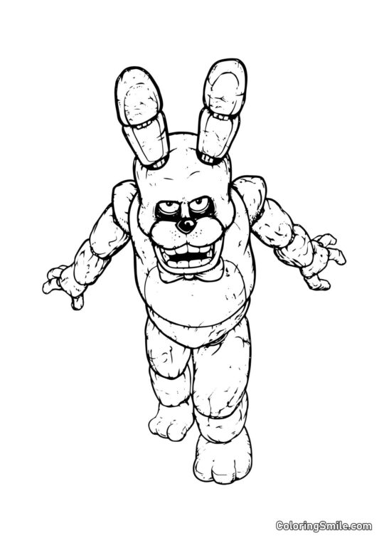 Bonnie de Five Nights at Freddy’s - Página para Colorear